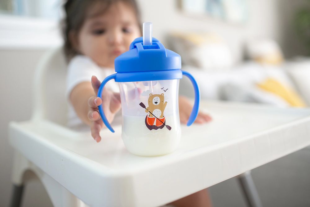 Dr. Brown&rsquo;s Premier gobelet bleu avec paille 270 ml – Image 2