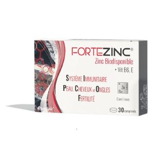 Nutrilair Fortezinc Zinc Biodisponible +Vit B6, E -30 comprimés