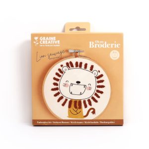 Kit Broderie – Lion Sauvage – Graine créative