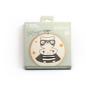 Kit Broderie – Chat masqué – Graine créative