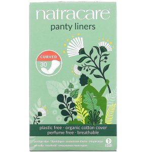 NatraCare Protège Slip en Coton Curved  x 30