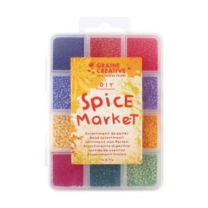 Assortiment de perles Spice Market (12 coloris) – Graine Créative