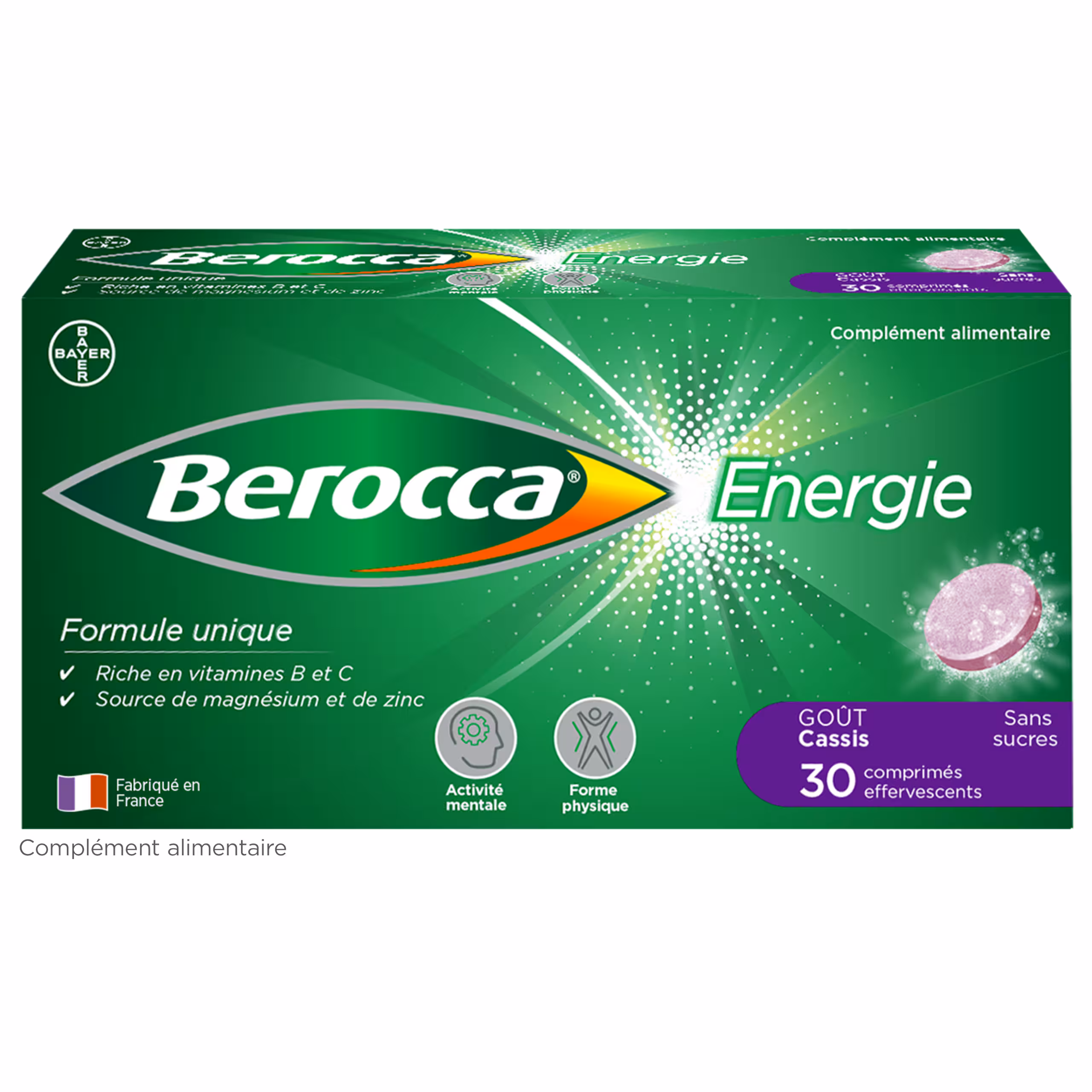 BEROCCA ENERGIE EFFERVESCENT  CASSIS