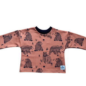 Tshirt Manches longues Ours rouille – Moomie