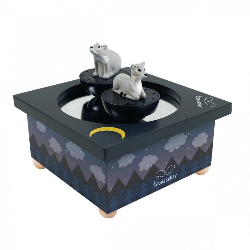Boîte à musique Dancing Faon et Ours dans la Forêt – Trousselier