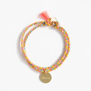 Bracelet tressé médaille – Petit lien de Paris