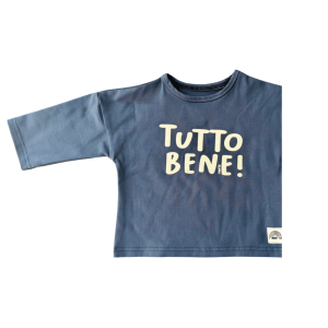Tshirt Manches longues bleu denim Tutto Bene ! – Moomie