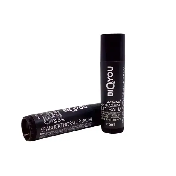 Baume à Lèvres Anti-Âge Naturel à l’huile d’Argousier et Acide Hyaluronique -5 ml- BIO2YOU