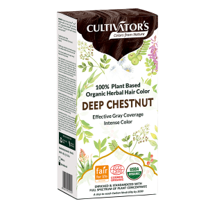 Coloration Végétale Bio Deep Chestnut -Châtain Foncé- 100 g- Cultivator&rsquo;s