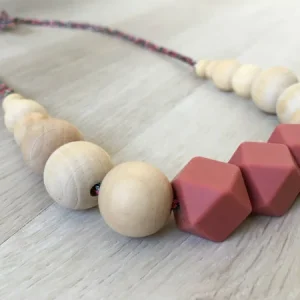 Collier de dentition Bois & Silicone