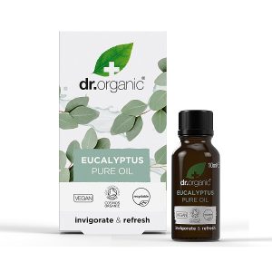 Dr Organic Huile Essentielle d&rsquo;Eucalyptus 100 % Pure 10 ml