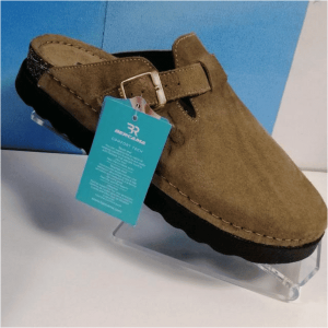 Sabot Confortable Cuir Daim pour Femme Taupe – 39 – Bercama