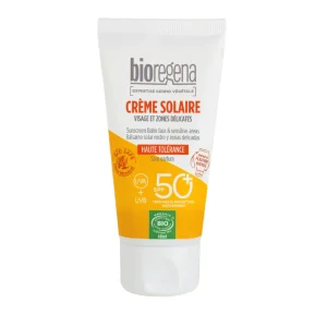 Bioregena Crème Solaire Bio spf50+ Visage et Zones Délicates 40 ml