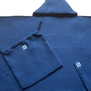 Cape de bain bleu denim – Moomie