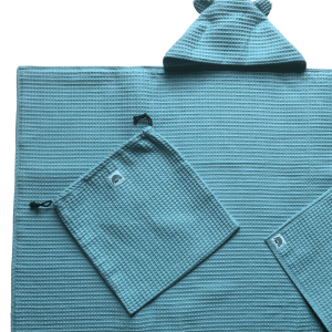 Cape de bain vert amande – Moomie