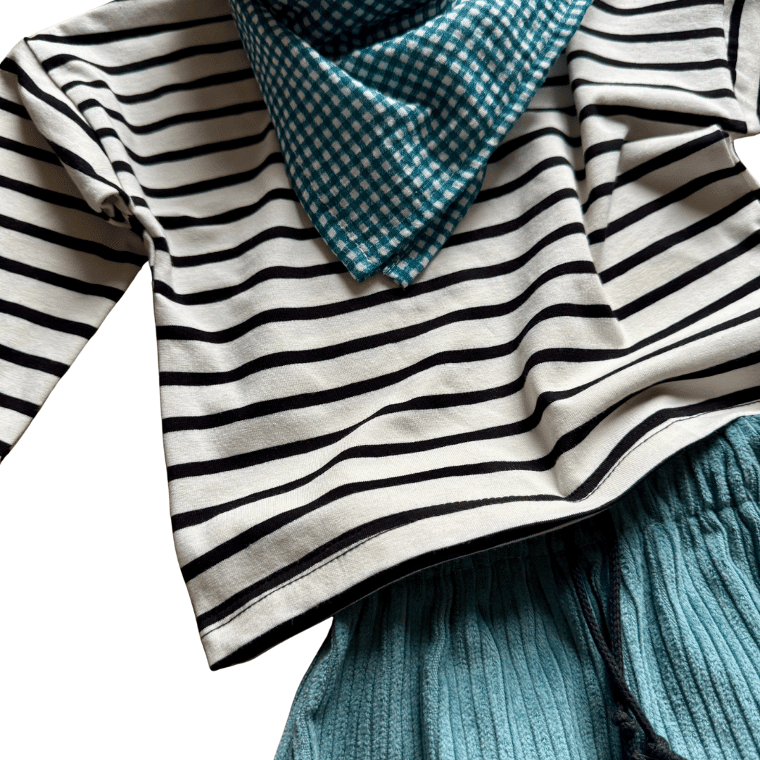 Foulard vichy bleu – Moomie – Image 5