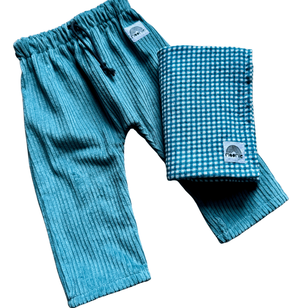 Foulard vichy bleu – Moomie – Image 6