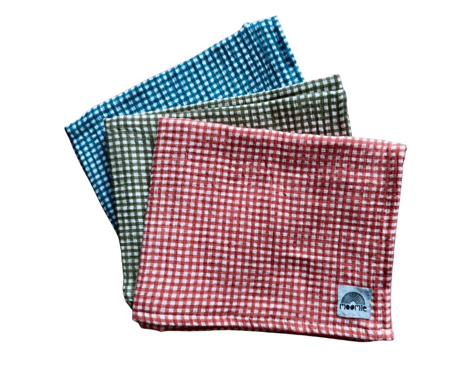 Foulard vichy bleu – Moomie – Image 7