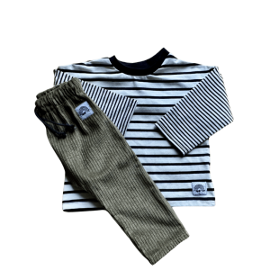 Tshirt Manches longues double rayures – Moomie