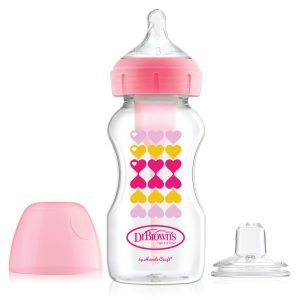 Dr. Brown&rsquo;s Options+ Bottle to Sippy Starter kit | Biberon à col large 270 ml