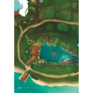 Tapis de jeu « Lagon Féérique » 90 x 60 cm – Carpeto