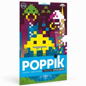 Poster Géant Pixel Art 1600 Stickers – Poppik
