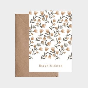 Carte postale – Happy Birthday Motif de printemps