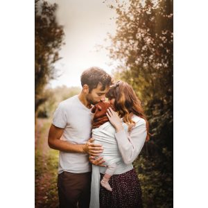 Echarpe de portage “Basic” Coton Bio Perle – Love Radius