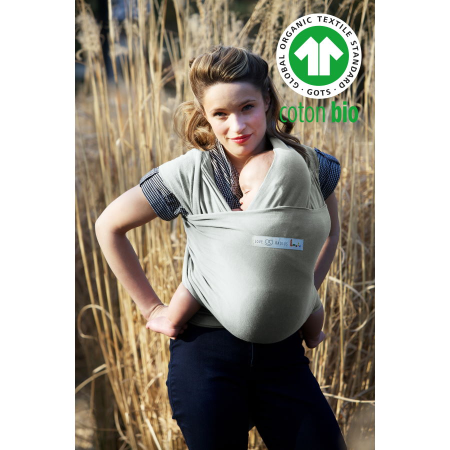 Echarpe de portage “Basic” Coton Bio Perle – Love Radius – Image 3