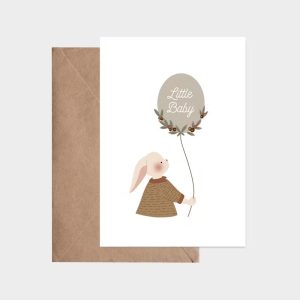 Carte postale – Ballon de naissance – Atelier Oranger