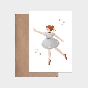 Carte postale – La petite danseuse étoile – Atelier Oranger