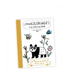 Carnet de coloriage – Animaux du monde- Pirouette Cacahouète