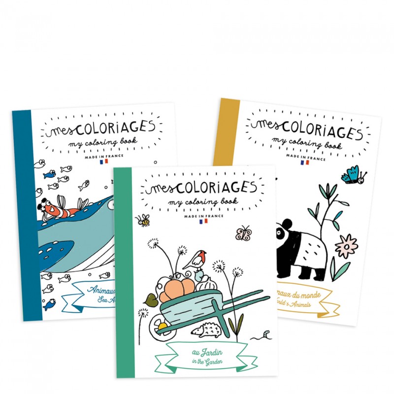 Carnet de coloriage – Animaux du monde- Pirouette Cacahouète – Image 2