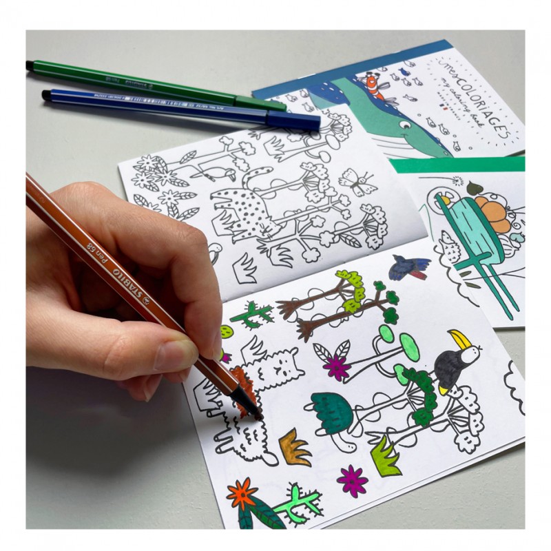 Carnet de coloriage – Animaux du monde- Pirouette Cacahouète – Image 3