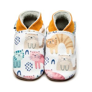 Chaussons en cuir Kitty Club – Inch Blue