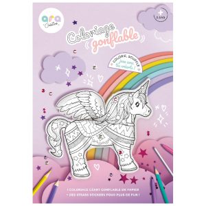 Coloriage gonflable – Licorne – Ara Creative
