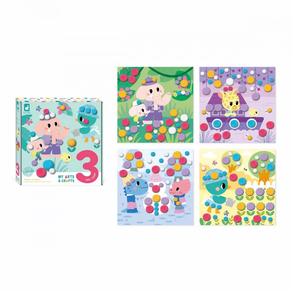 Coffret Créatif Pompons – 3 ans – Janod