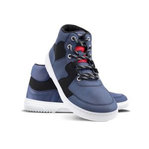 Barefoot Sneakers Lynx – Blanc et Bleu foné