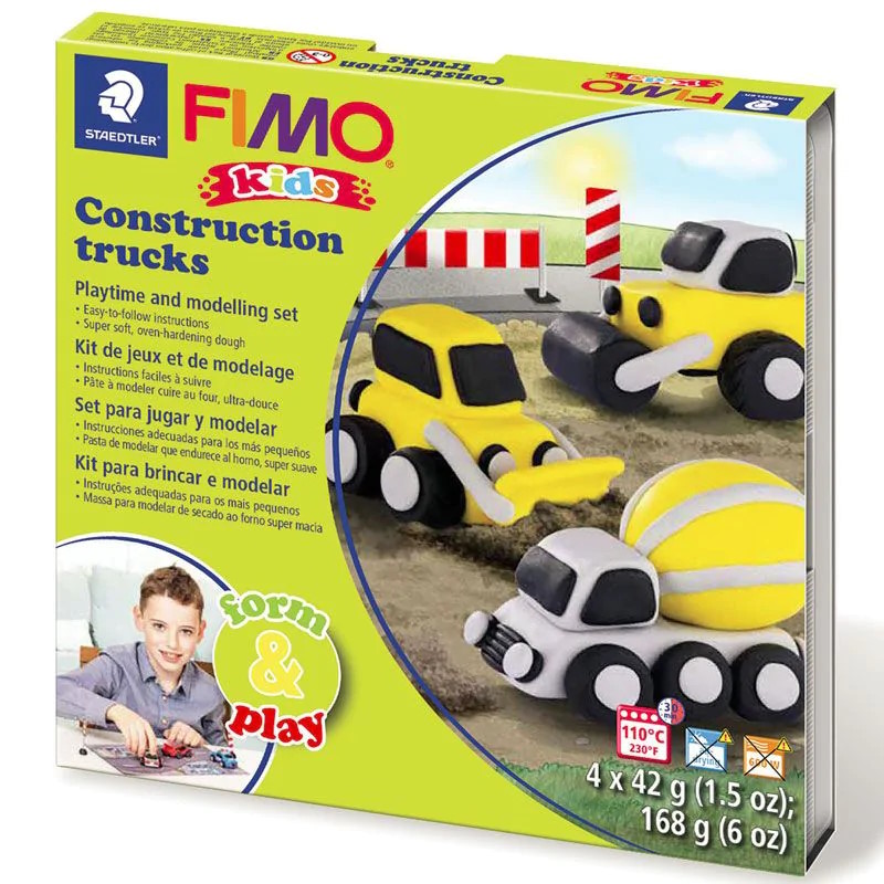 Kit de jeux et de modelage Camion de construction Fimo