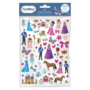 Gommettes Tricolore – Princesses (140 Pcs) – Graine Créative