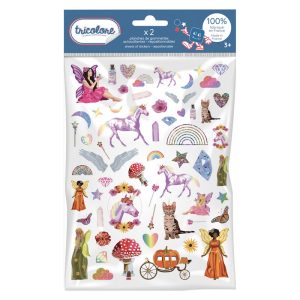 Gommettes Tricolore – Féerie (130 Pcs) – Graine Créative