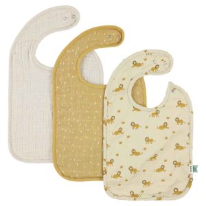 Pack de 3 Bavoirs Lion – Trixie Baby