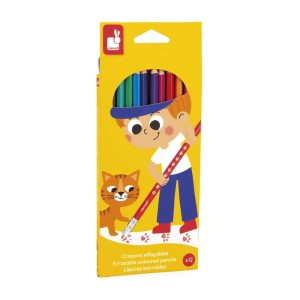 Crayons Effaçables x12 – Janod