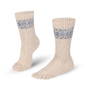 Chaussettes – Merinos  & Cashmere – Beige – Knitido
