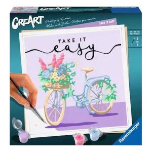 Peinture par numéro adulte – CreArt – 20x20cm – Take it easy – Ravensburger