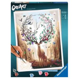 Peinture par numéro adulte – CreArt – 30x40cm – Magic deer – Ravensburger