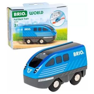 Circuit de train en bois – BRIO World Locomotive à rétrofriction