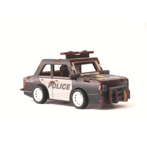 Maquette bois 3D Voiture de Police – Graine Créative