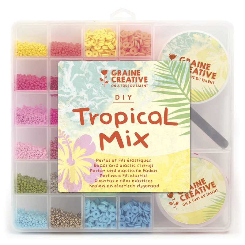 Boite perles de rocaille + Heishi – Graine Créative