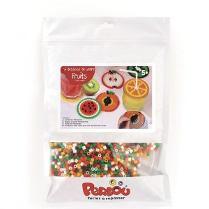 Kit de 6 dessous de verre Fruits 1500 perles – Perlou